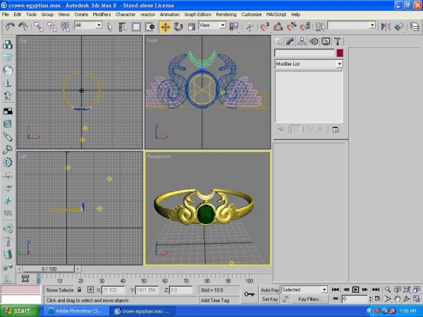 Creation of Egyptian Pharaohs Crown: Step 5